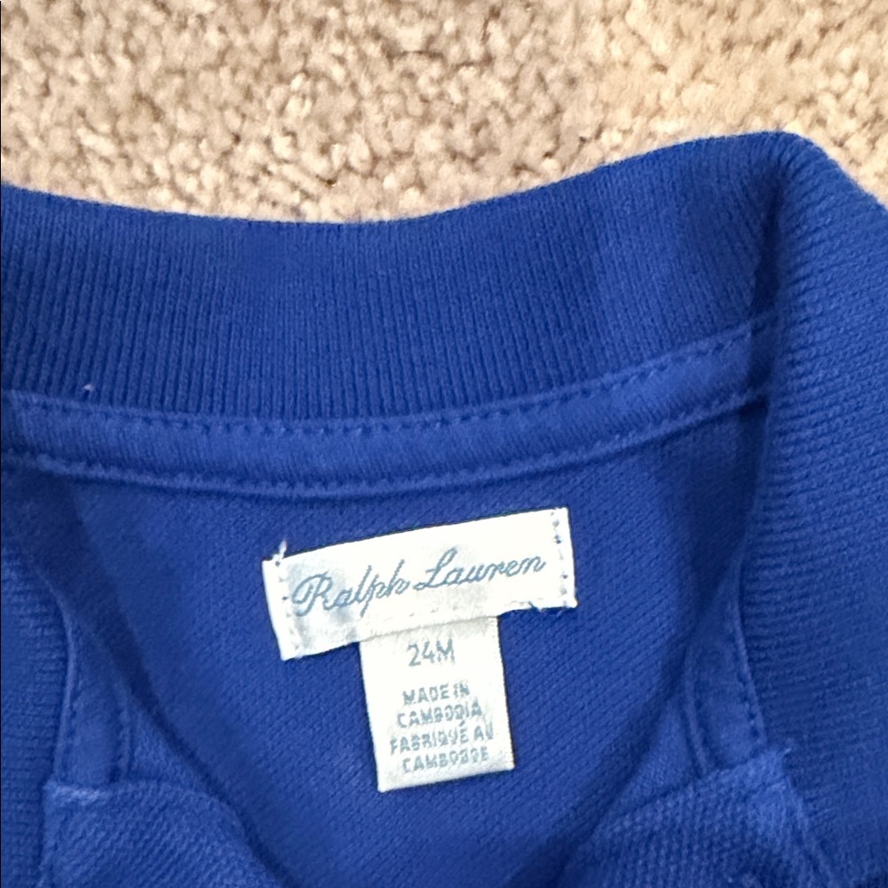 2 - Ralph Lauren Kids' Navy and Light Blue Polo Shirts - Picture 7 of 7